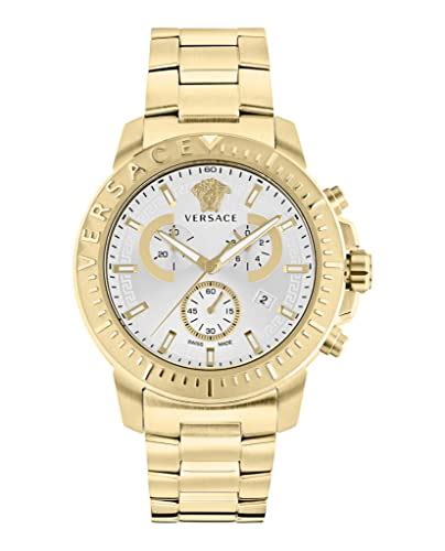 versace ve2e00421|Versace New Chrono Collection Luxury Mens Watch Timepiece .